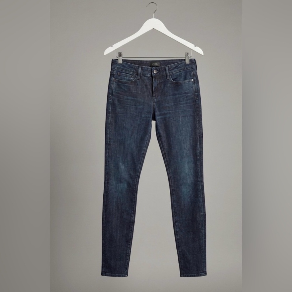 VINCE Skinny Jeans Dark Vintage Wash Mid Rise Stretch Denim Size 30
